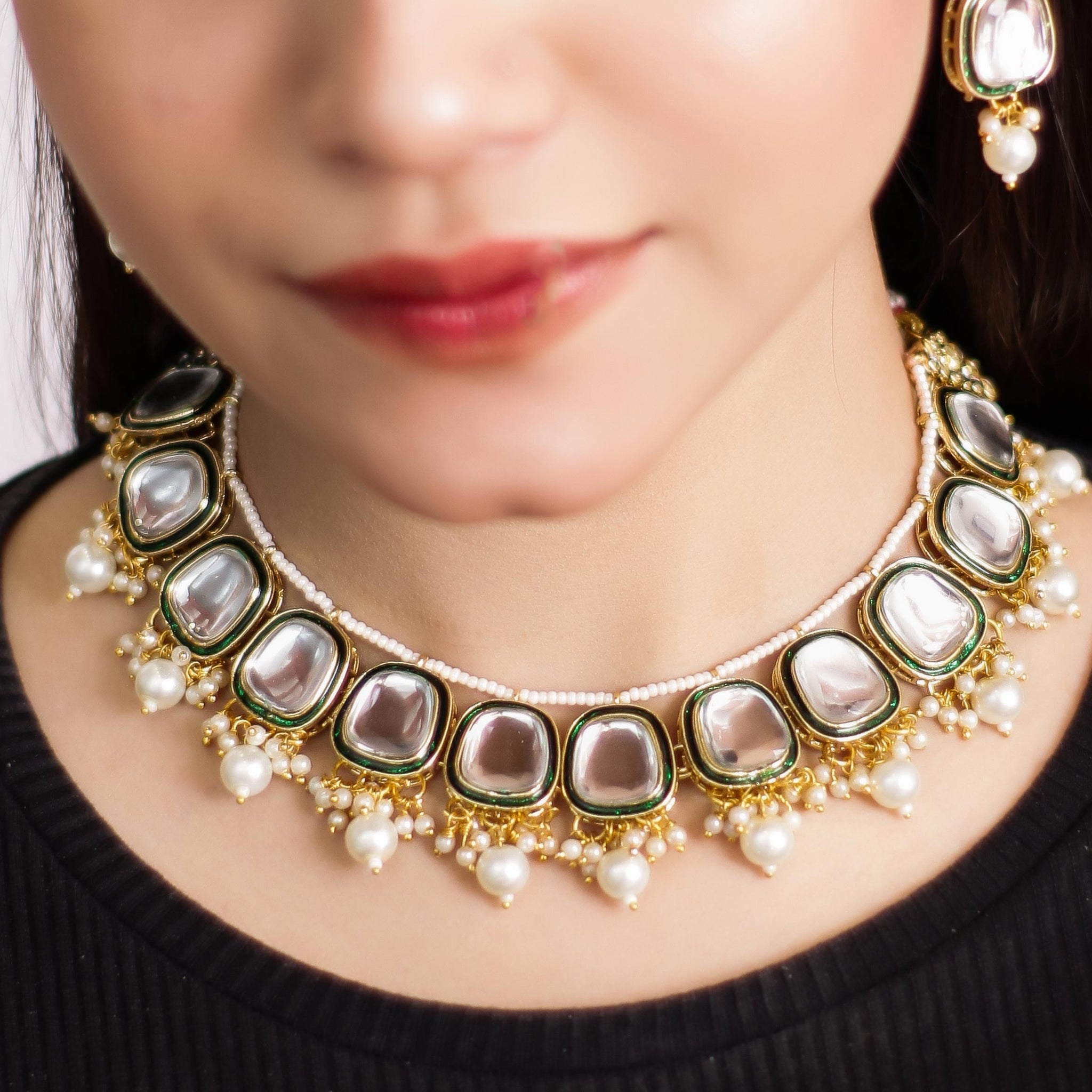 Aqsa Necklace Set - House Of Zarish