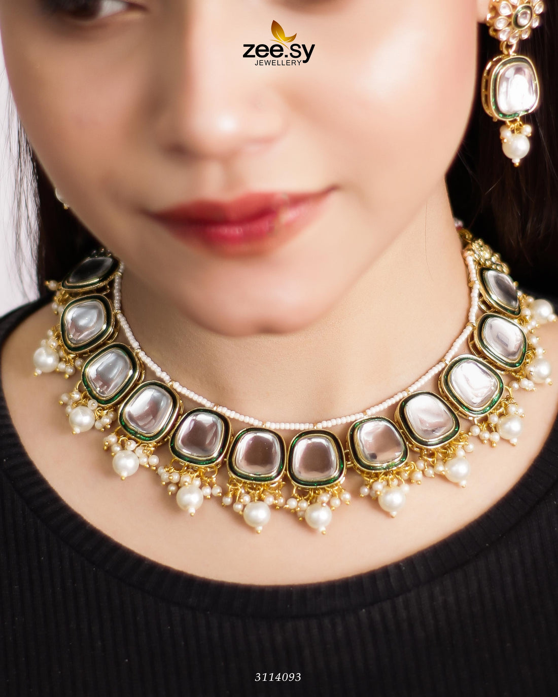 Aqsa Necklace Set - House Of Zarish