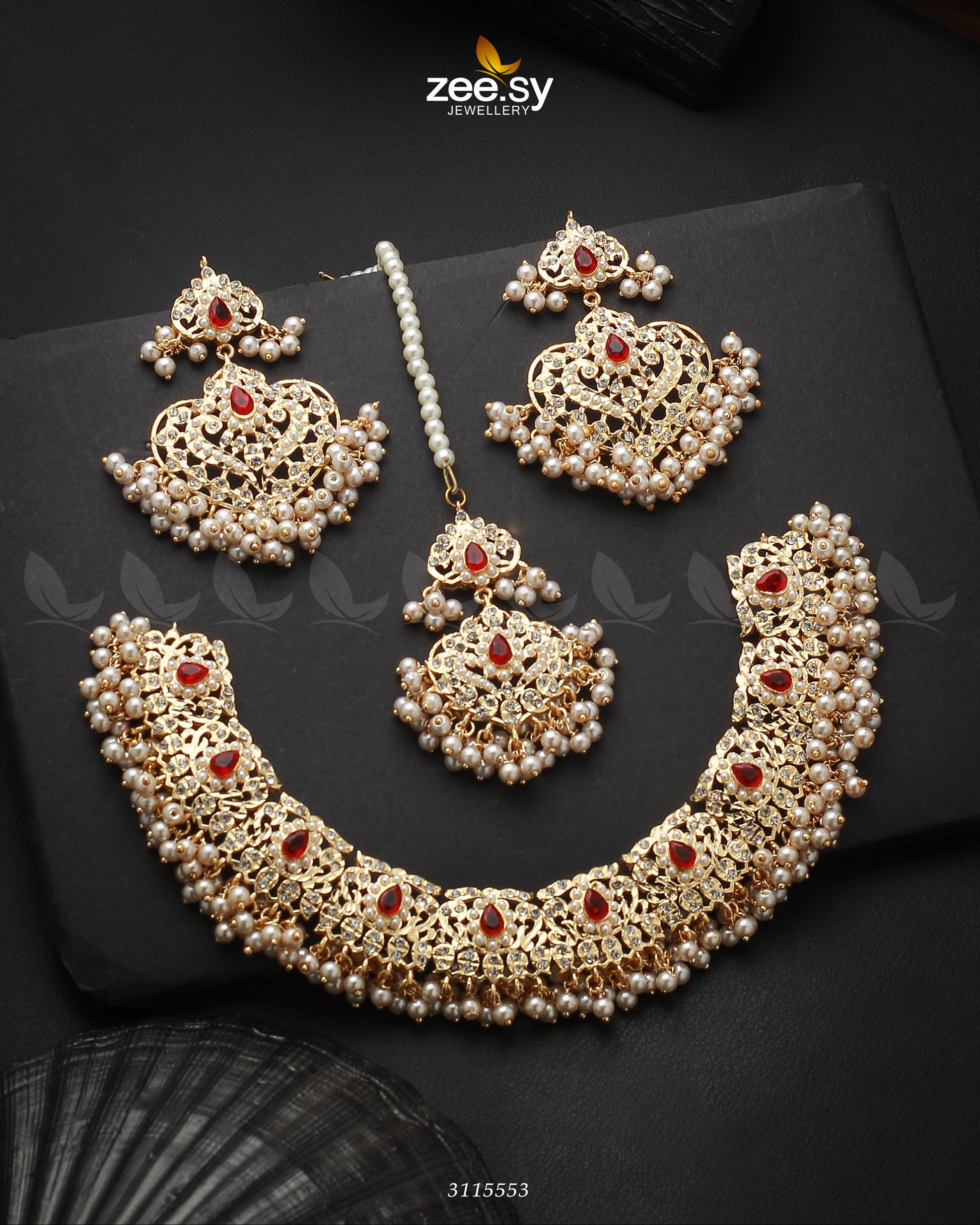 Gracious Necklace Set - House Of Zarish