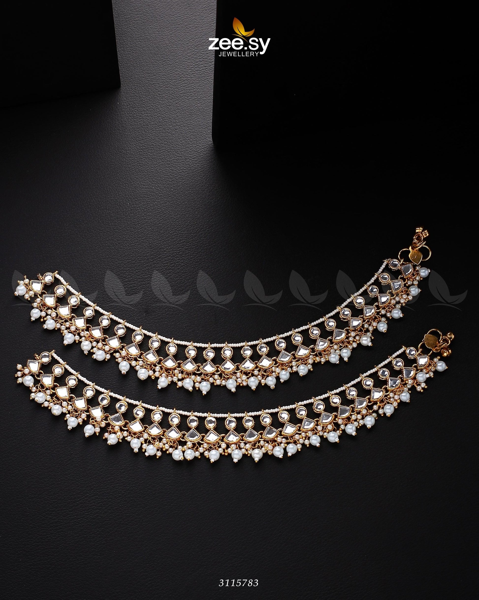 Benitoite Anklets - House Of Zarish