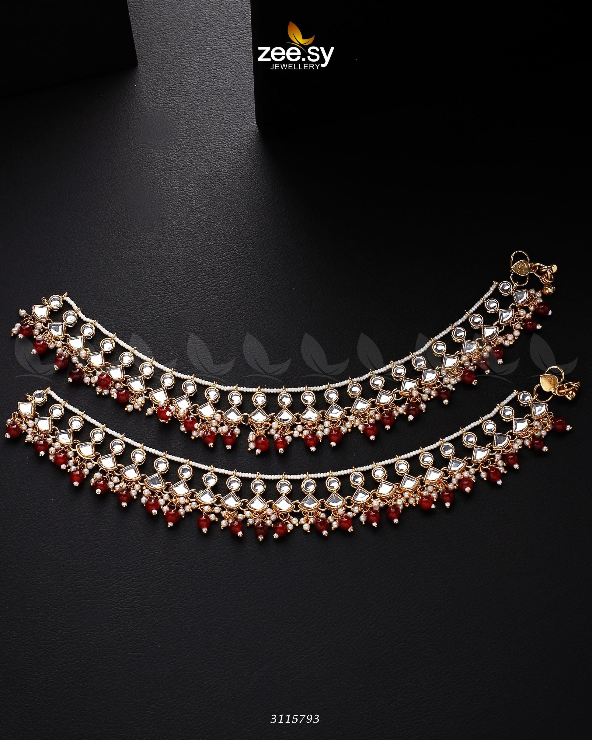 Benitoite Anklets - House Of Zarish