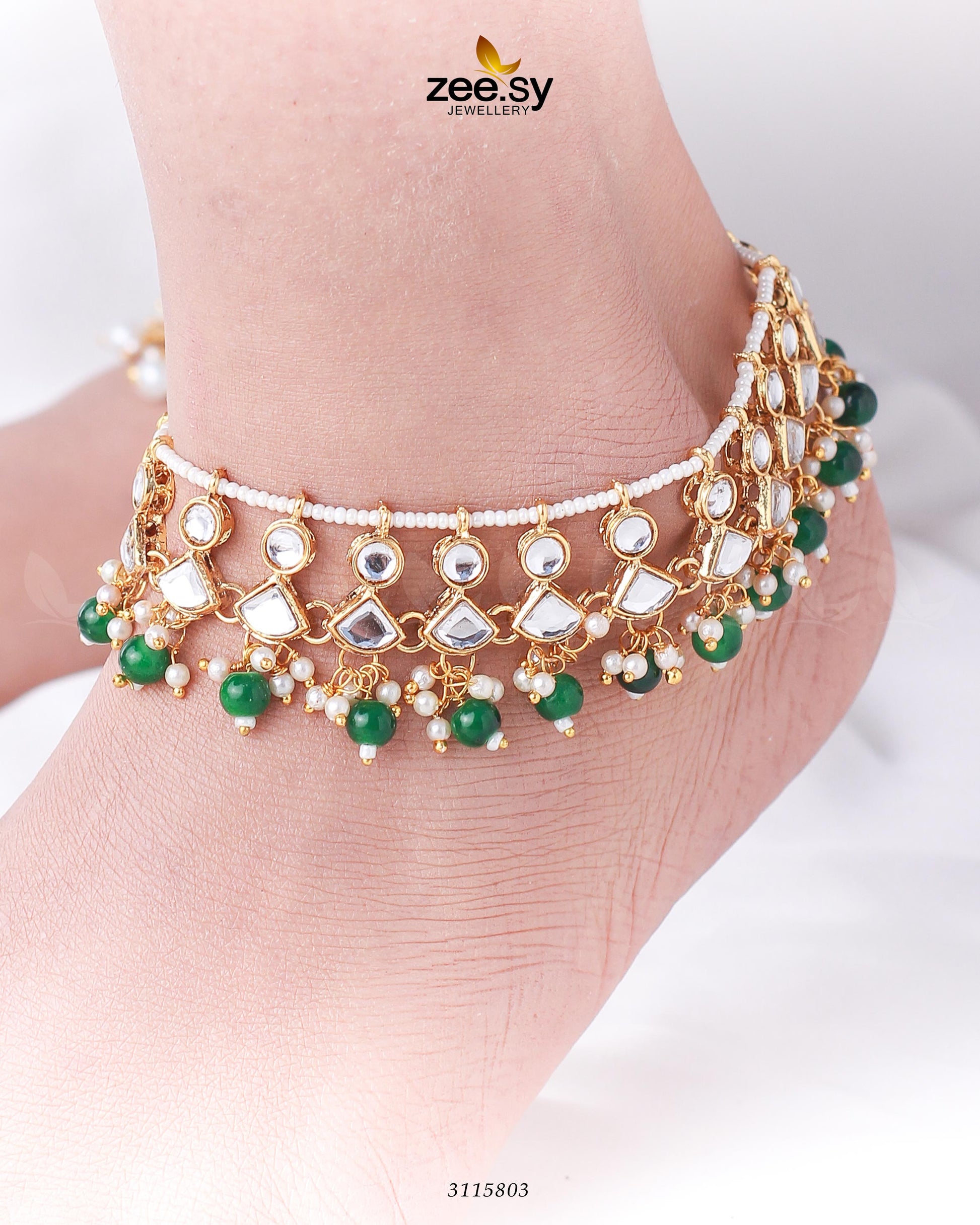 Benitoite Anklets - House Of Zarish