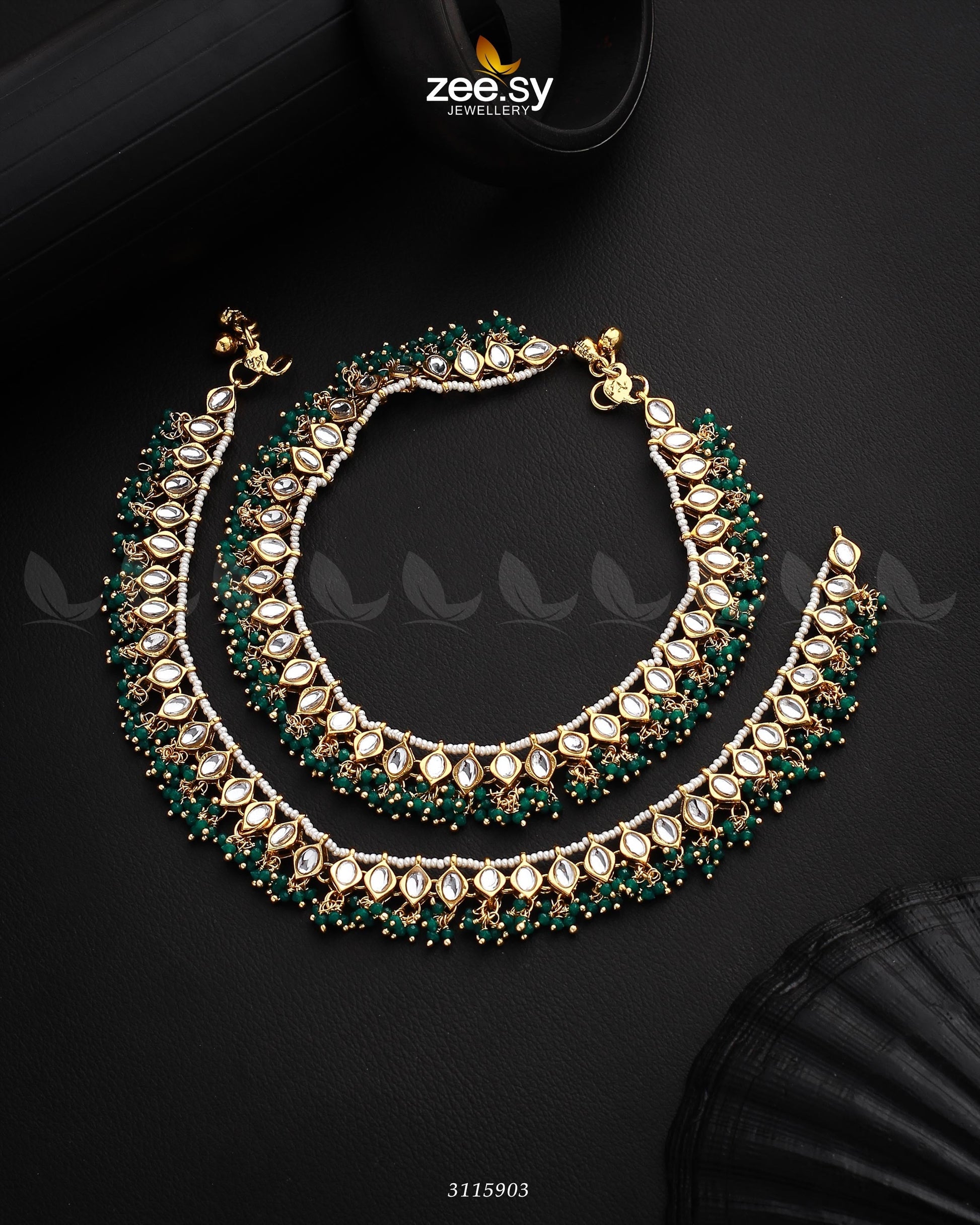 Demantoid Anklets - House Of Zarish