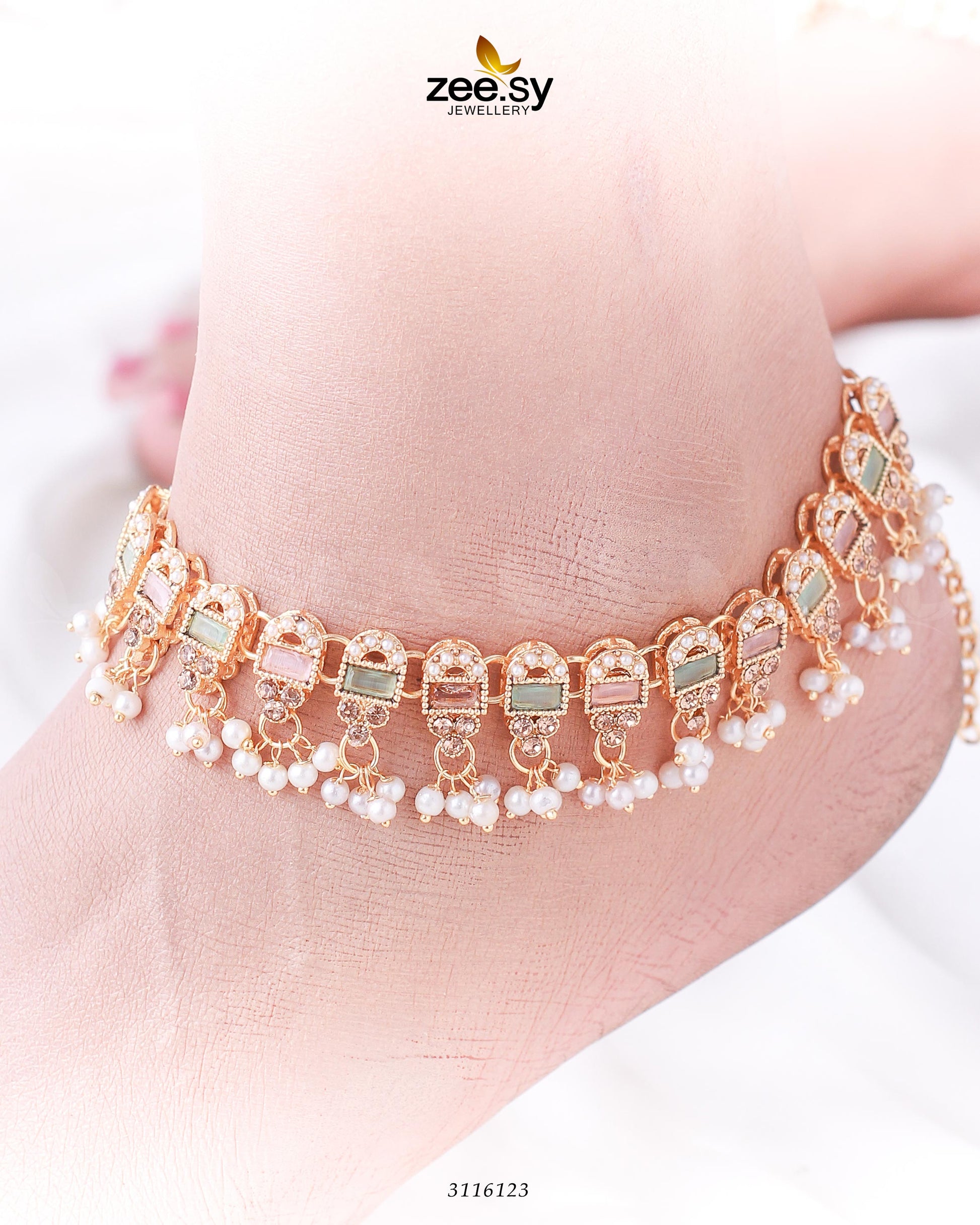 Rutilated Anklet - House Of Zarish