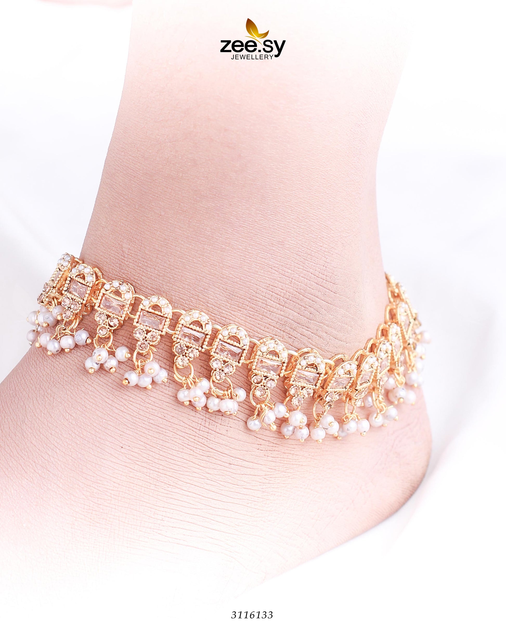 Rutilated Anklet - House Of Zarish