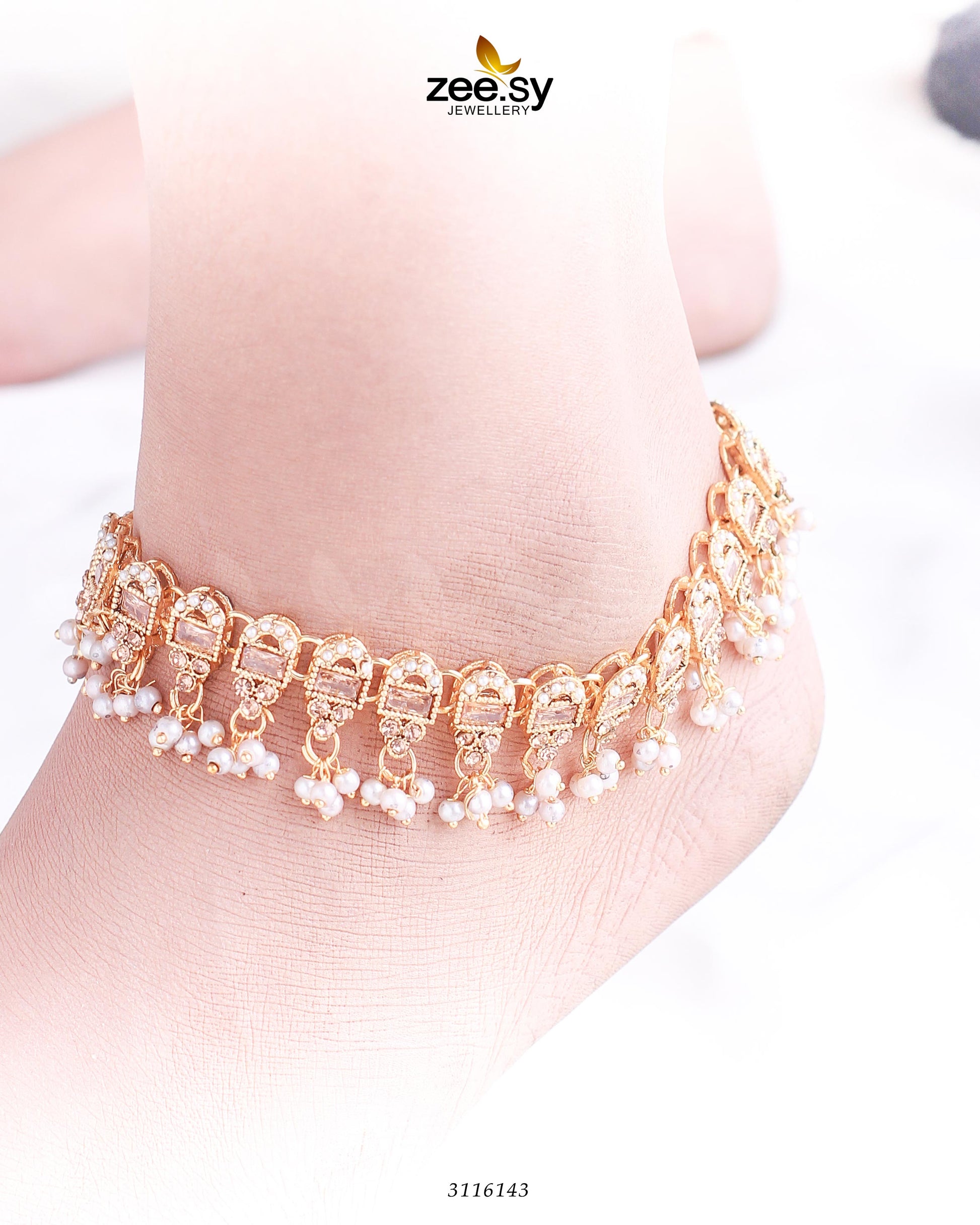 Rutilated Anklet - House Of Zarish