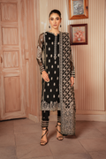 Iznik | Chiffon Kari | ICK-03 Embroidered Chiffon - House Of Anaya