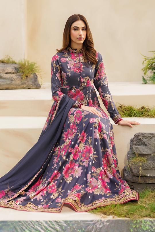 Iznik | Exclusive Lawn | SFL-12 EMBROIDERED LAWN