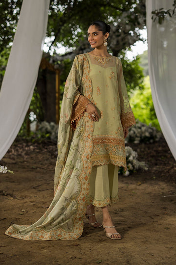 Dhanak | Jardin- Festive Stitched | SS25DU-3212 GREEN 3Pcs
