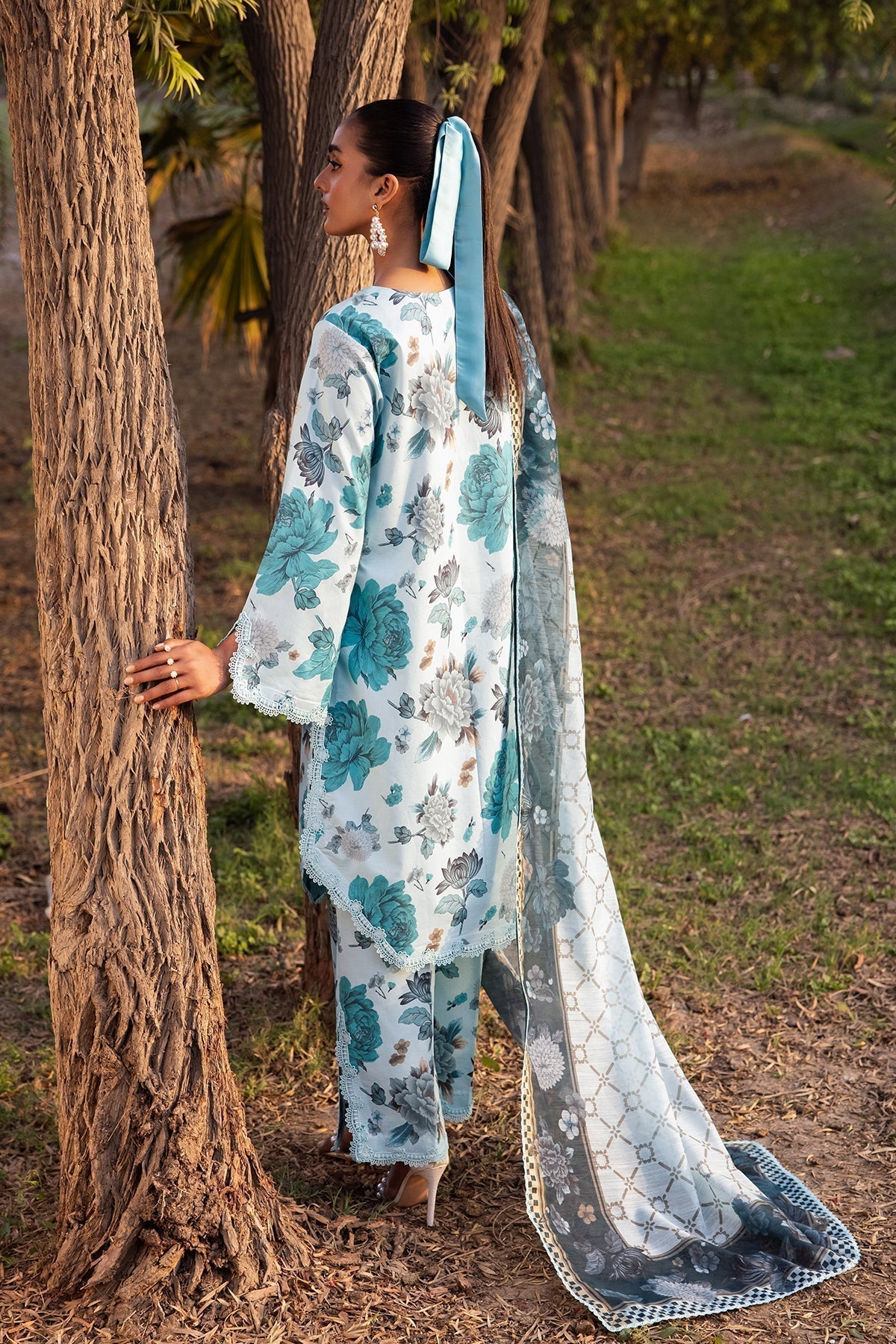 Alizeh | Sheen Lawn Prints 24 | BLUET - House Of Anaya