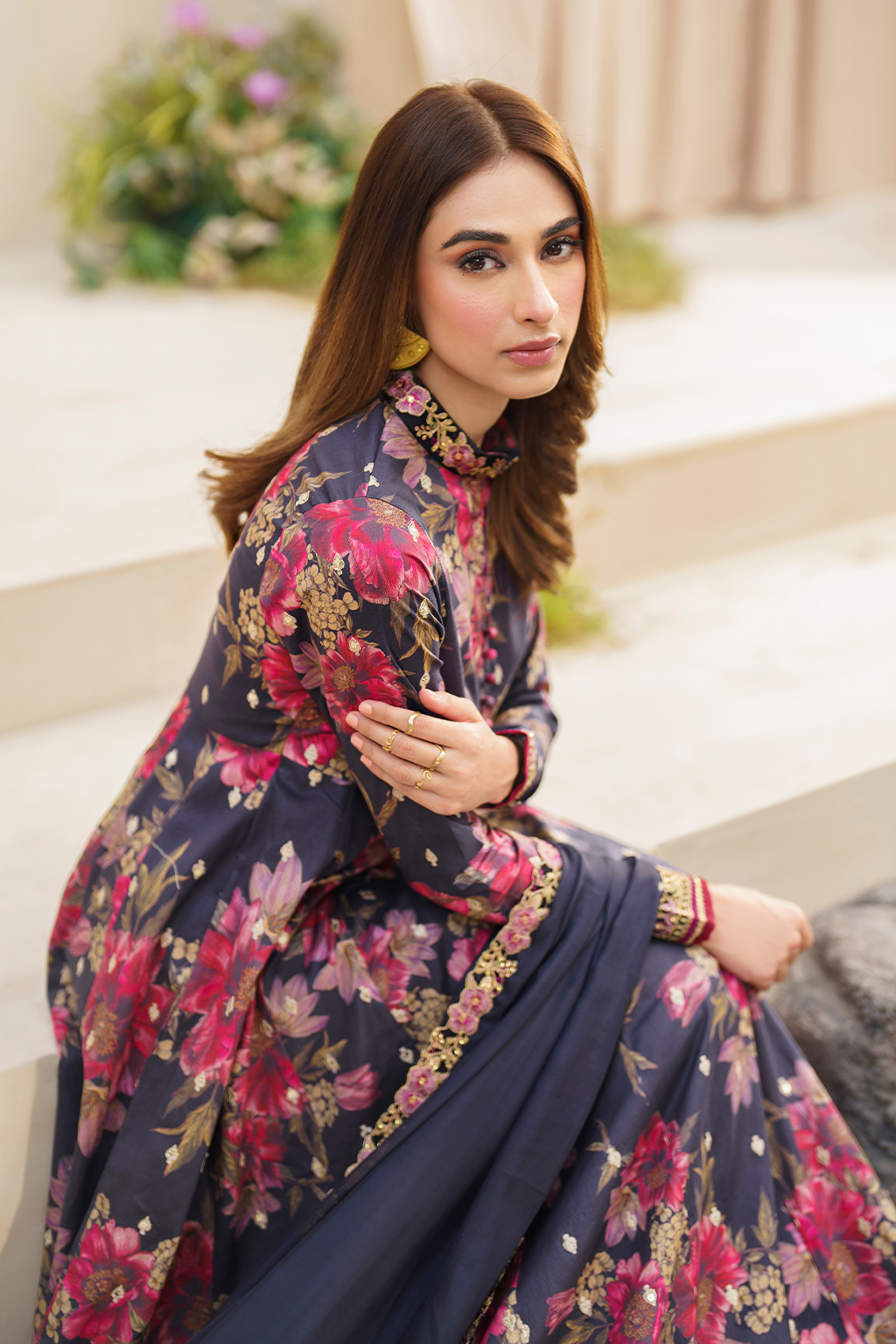 Iznik | Festive lawn 24 | SFL-12 - House Of Anaya