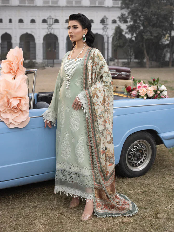Faiza Faisal | Maya Luxury Lawn | Elena - House Of Anaya