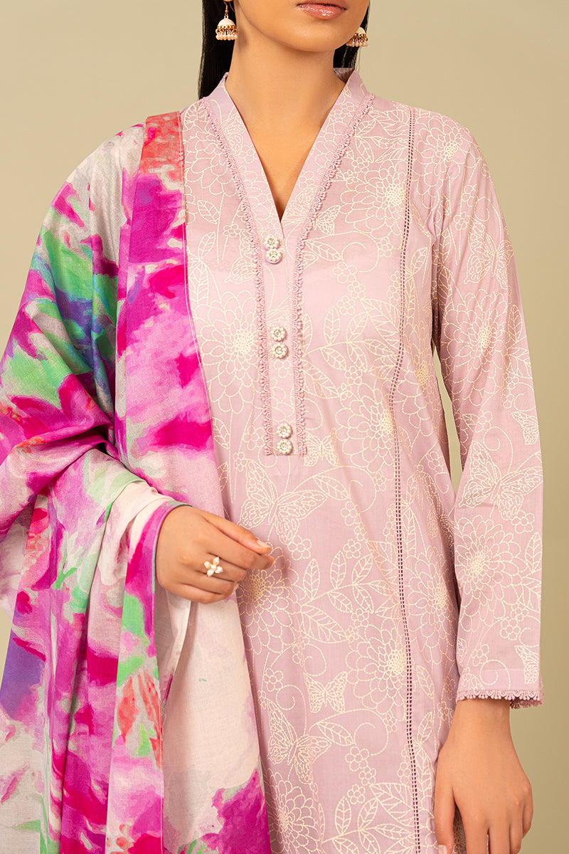 Cross Stitch | Daily Wear Lawn | CS-07 - House Of Anaya