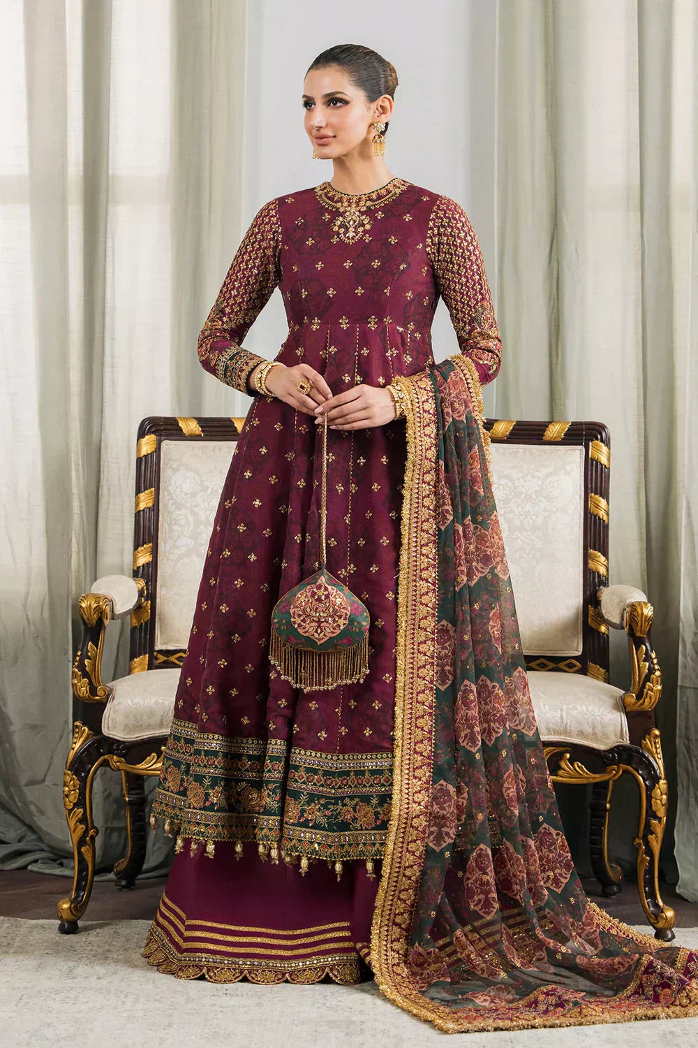 Baroque | Chantelle Embroidered Collection | CH12-03 - House Of Anaya