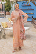 Saad Shaikh | Lawn 25 | Peach - Flayme