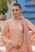 Saad Shaikh | Lawn 25 | Peach - Flayme