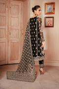 Iznik | Chiffon Kari | ICK-03 Embroidered Chiffon - House Of Anaya