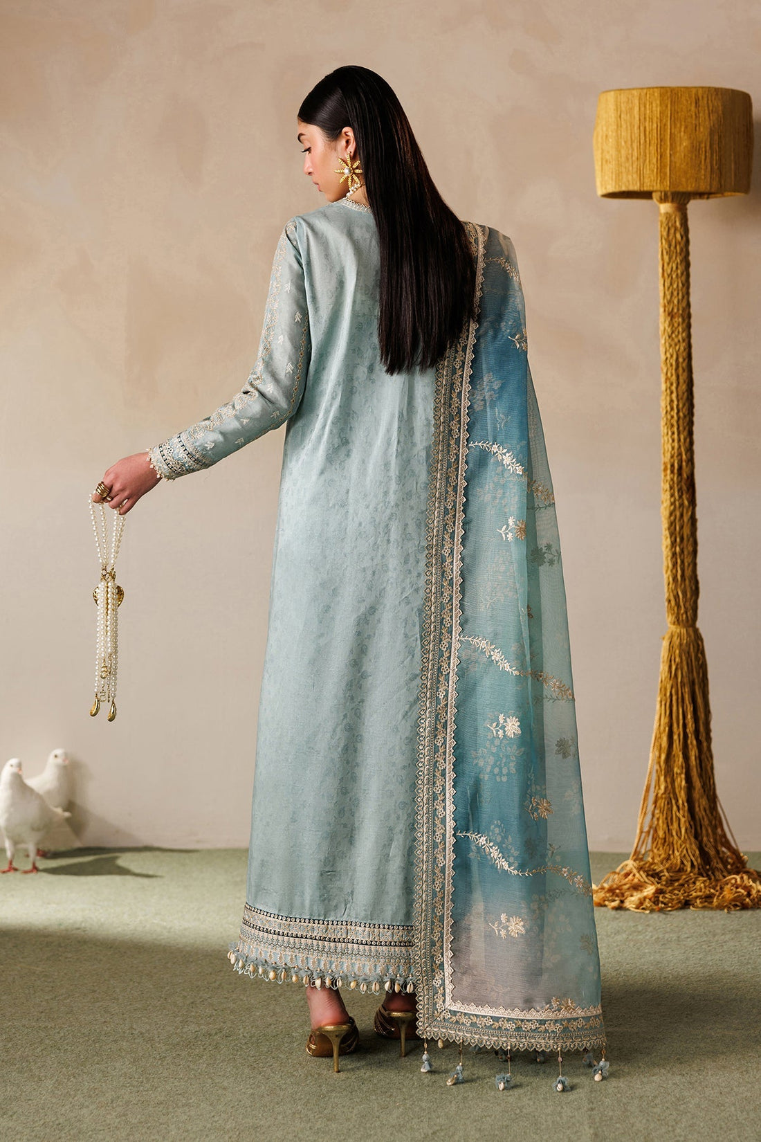 Baroque | Edit Lawnƒ??26 | EMBROIDERED LAWN EL26-D01 UNSTITCHED