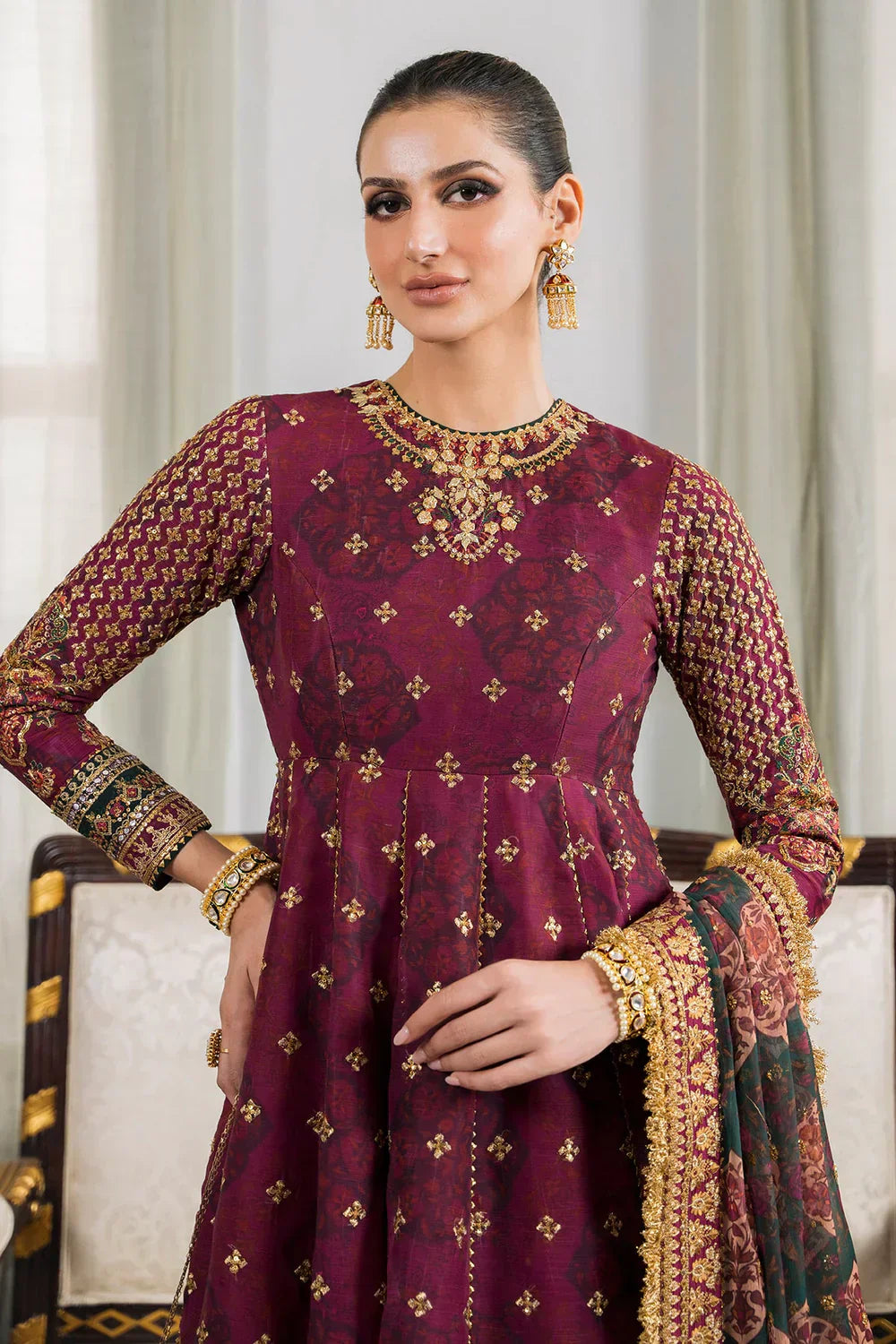 Baroque | Chantelle Embroidered Collection | CH12-03 - House Of Anaya
