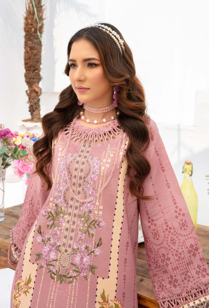 Humdum | Saira Bano Lawn 24 | D01 - House Of Anaya