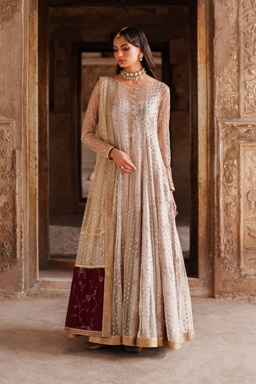 Iznik | Festive Formal | UE-548 Embroidered Net