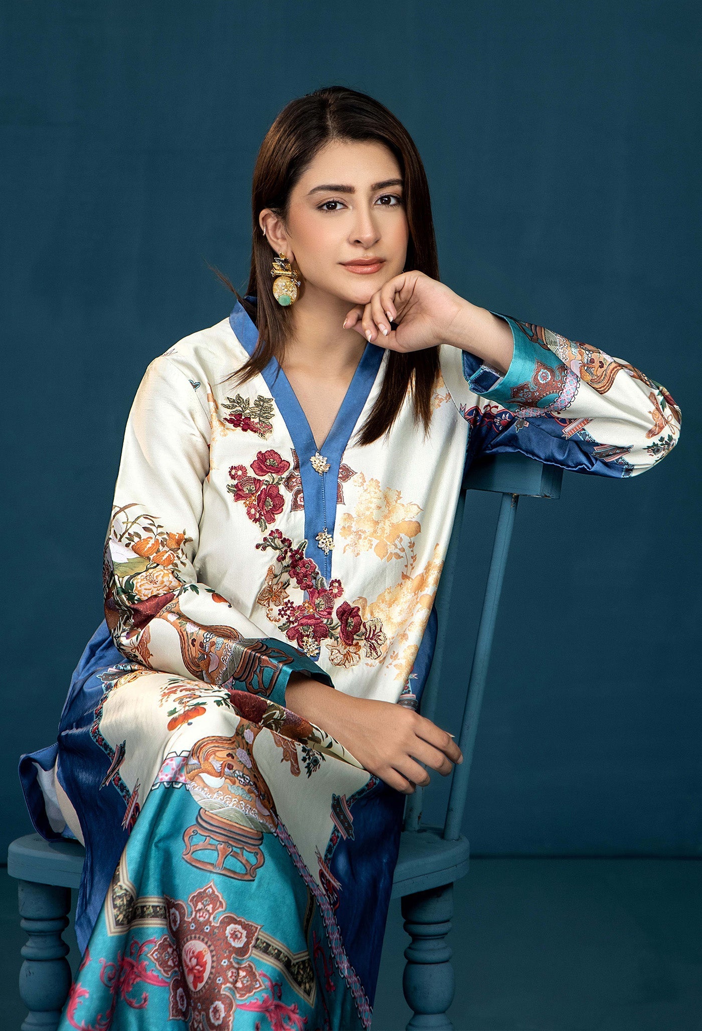 Adans Libas | Silk Shirt | SILK SHIRT-1PC  7625 - 1