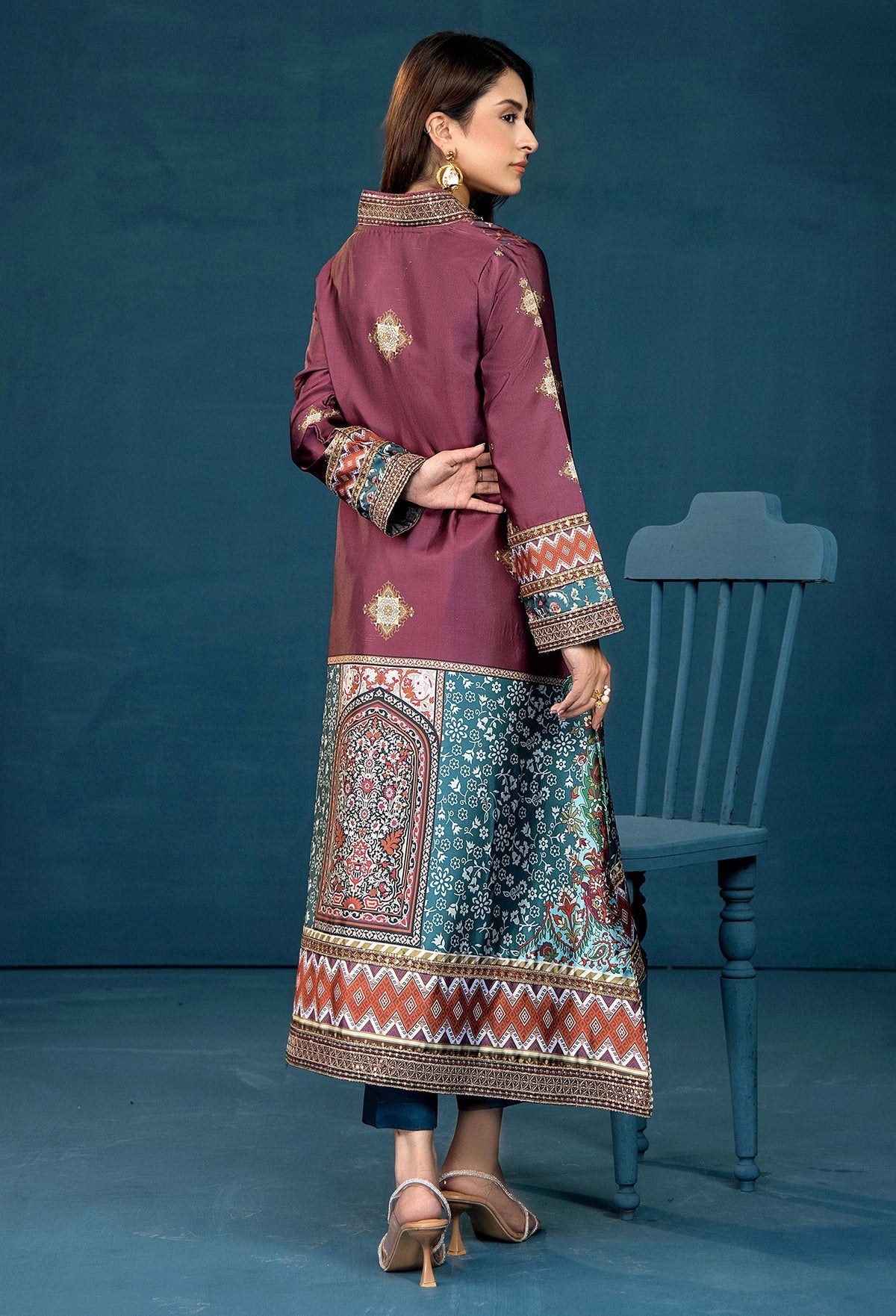 Adans Libas | Silk Shirt | SILK SHIRT-1PC  7626 - 3