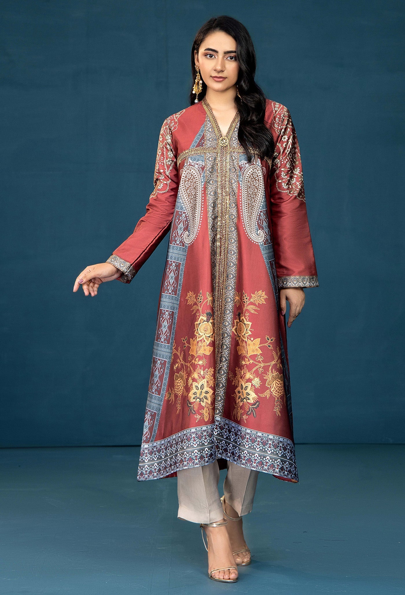 Adans Libas | Silk Shirt | SILK SHIRT-1PC  7627 - 2