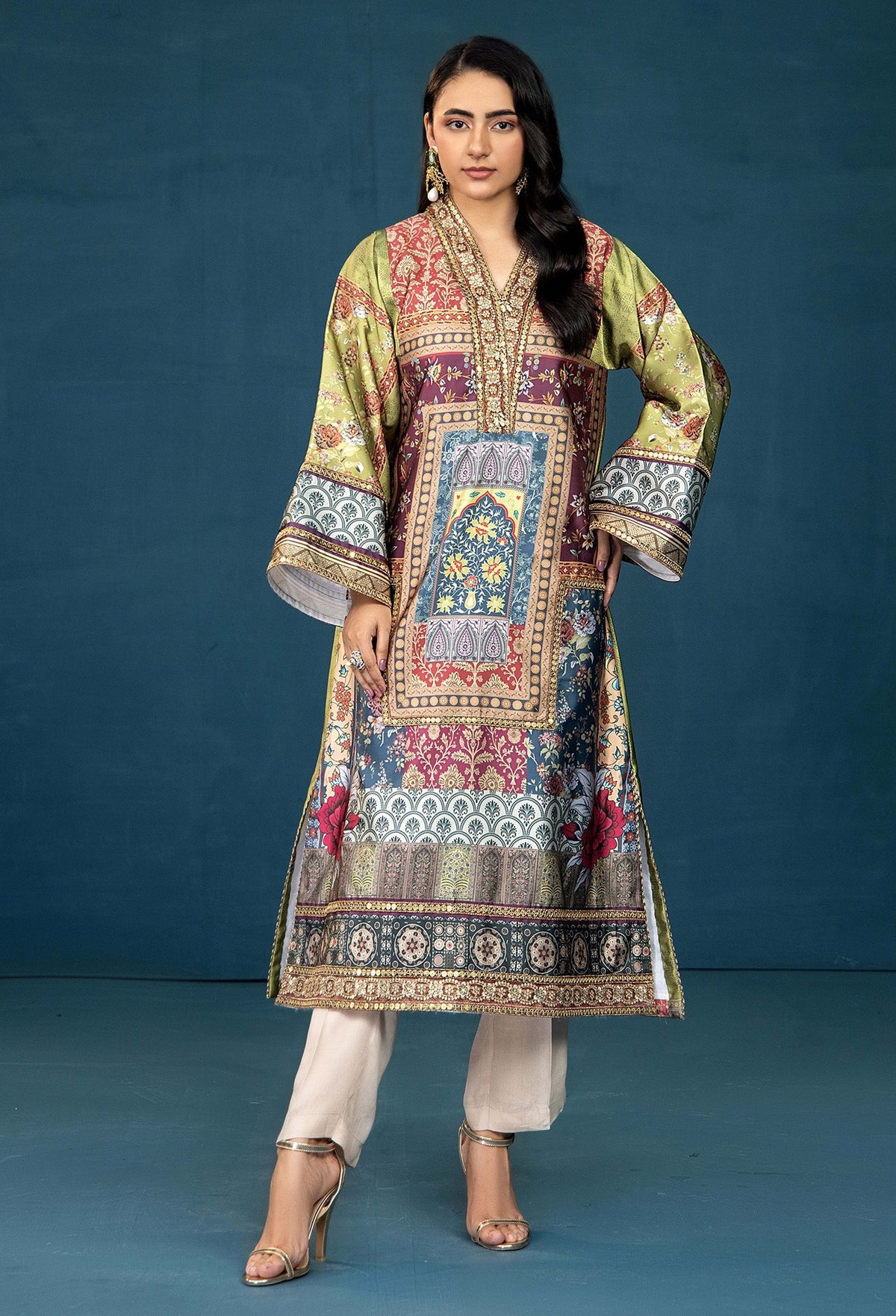 Adans Libas | Silk Shirt | SILK SHIRT-1PC  7628 - 1