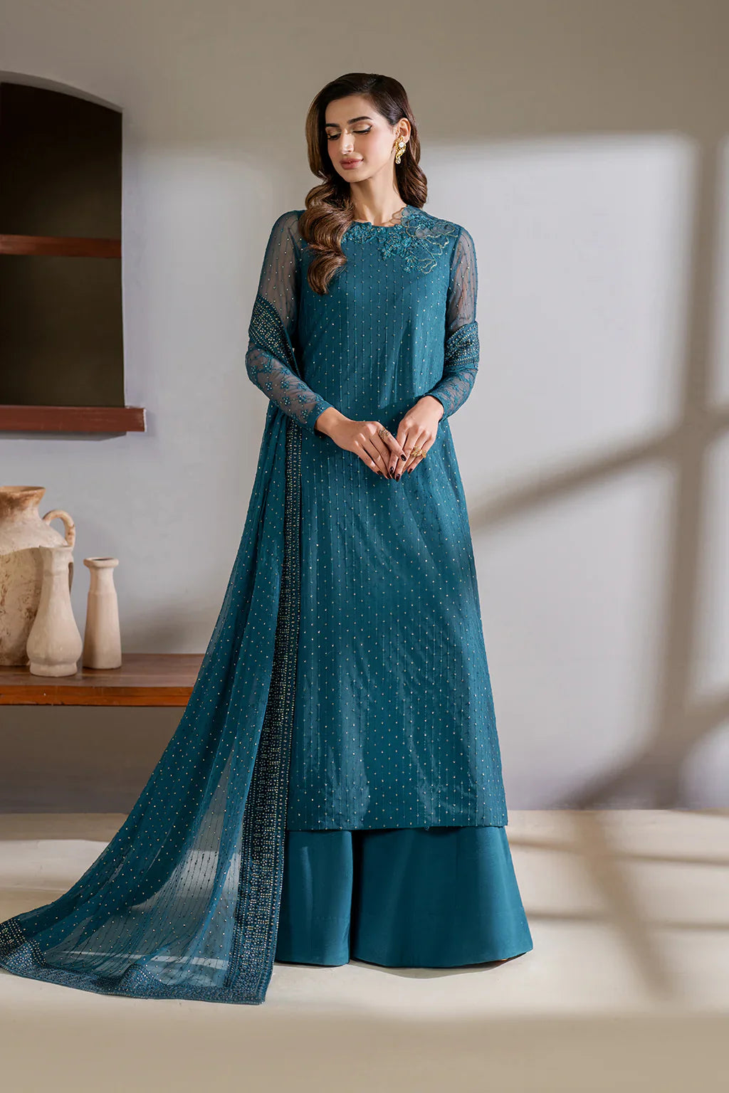 Iznik | Chinon Chiffon | CC-57 Embroidered Net