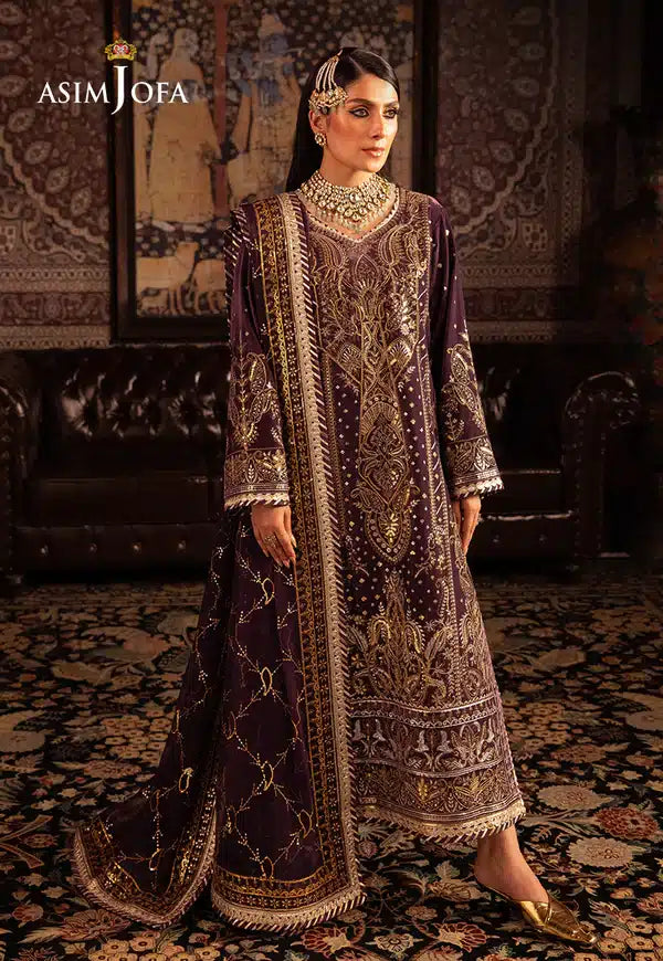 Asim Jofa | Makhmal Wedding Velvet 23 | AJMM-06 - House Of Anaya