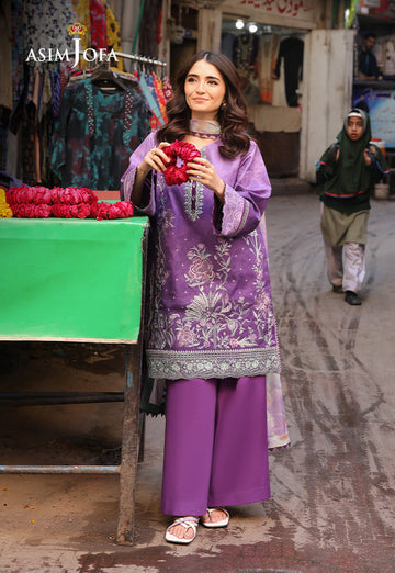 Asim Jofa | Summer Rhapsody | AJUBU-07 Embroidered Lawn