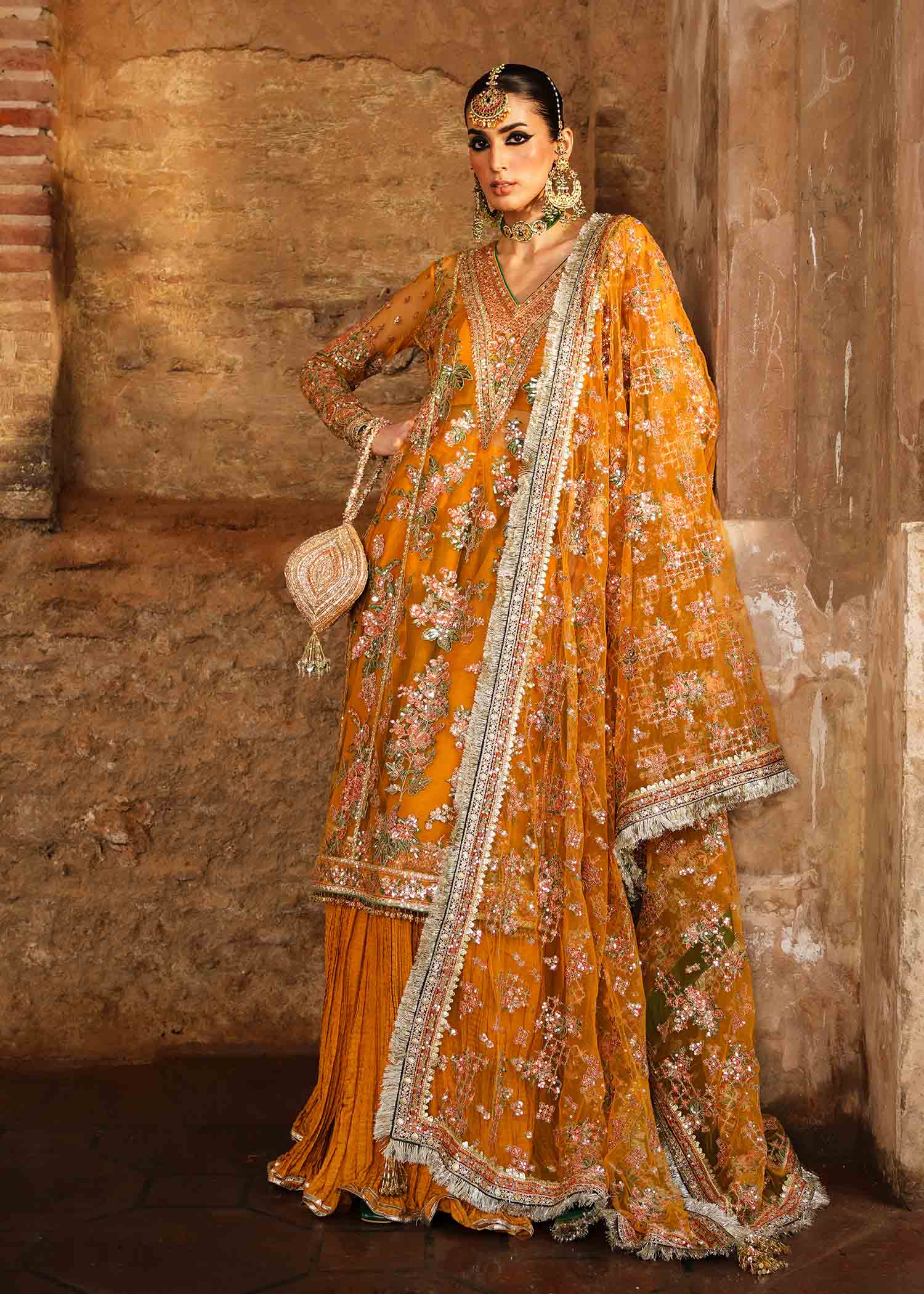 Hussain Rehar | Zaib un Nisa 23 | Saffron - House Of Anaya