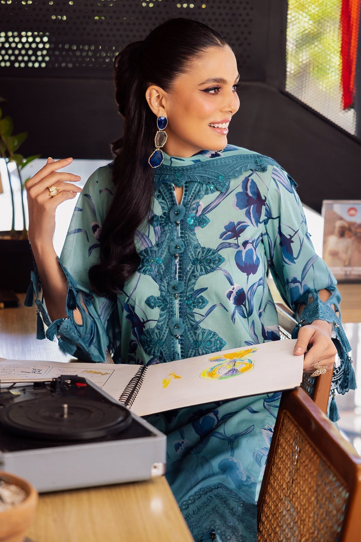 Nureh | Glam Girl Lawn | GL-08 - House Of Anaya