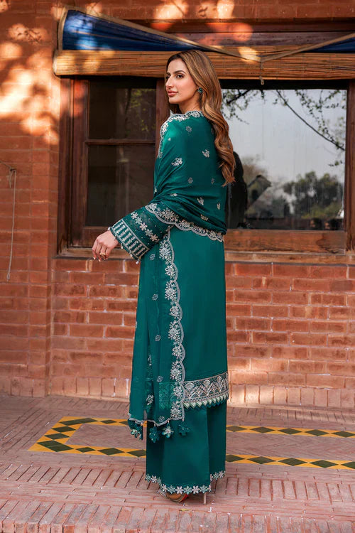 Farasha | Kaavish Lawn 24 | TEAL GARLAND - House Of Anaya