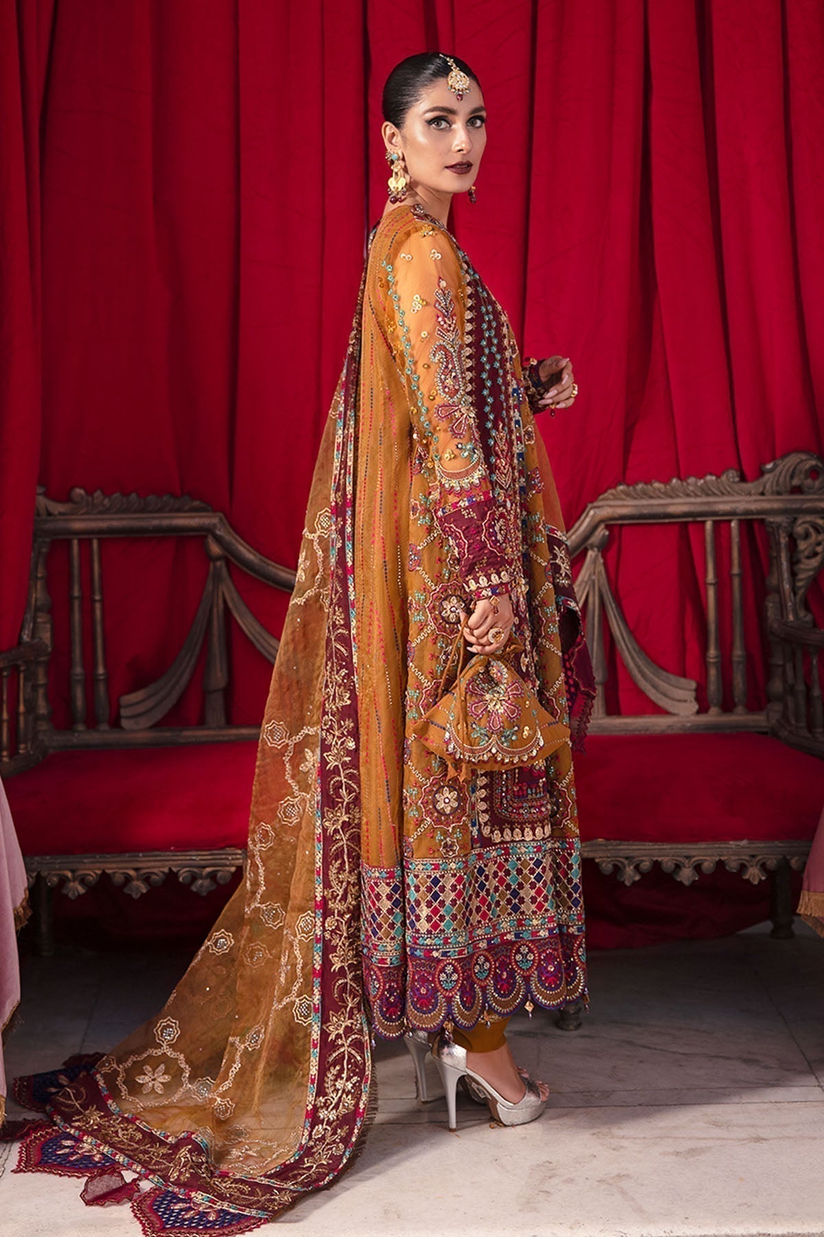 Nureh | Jhoomro Wedding Formals | Gulshan Shirt - House Of Anaya