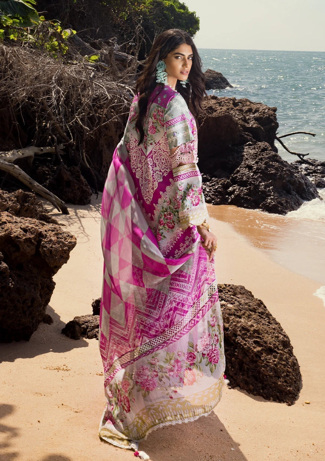 ELAF Signature Embroidered Lawn 3Pc Suit ESL-04B ENCHANTMENT