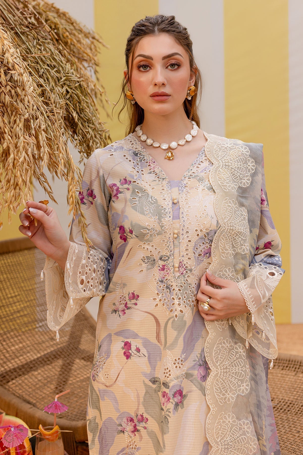 Nureh | Gardenia Lawn 25 | NSG-177 - House Of Anaya