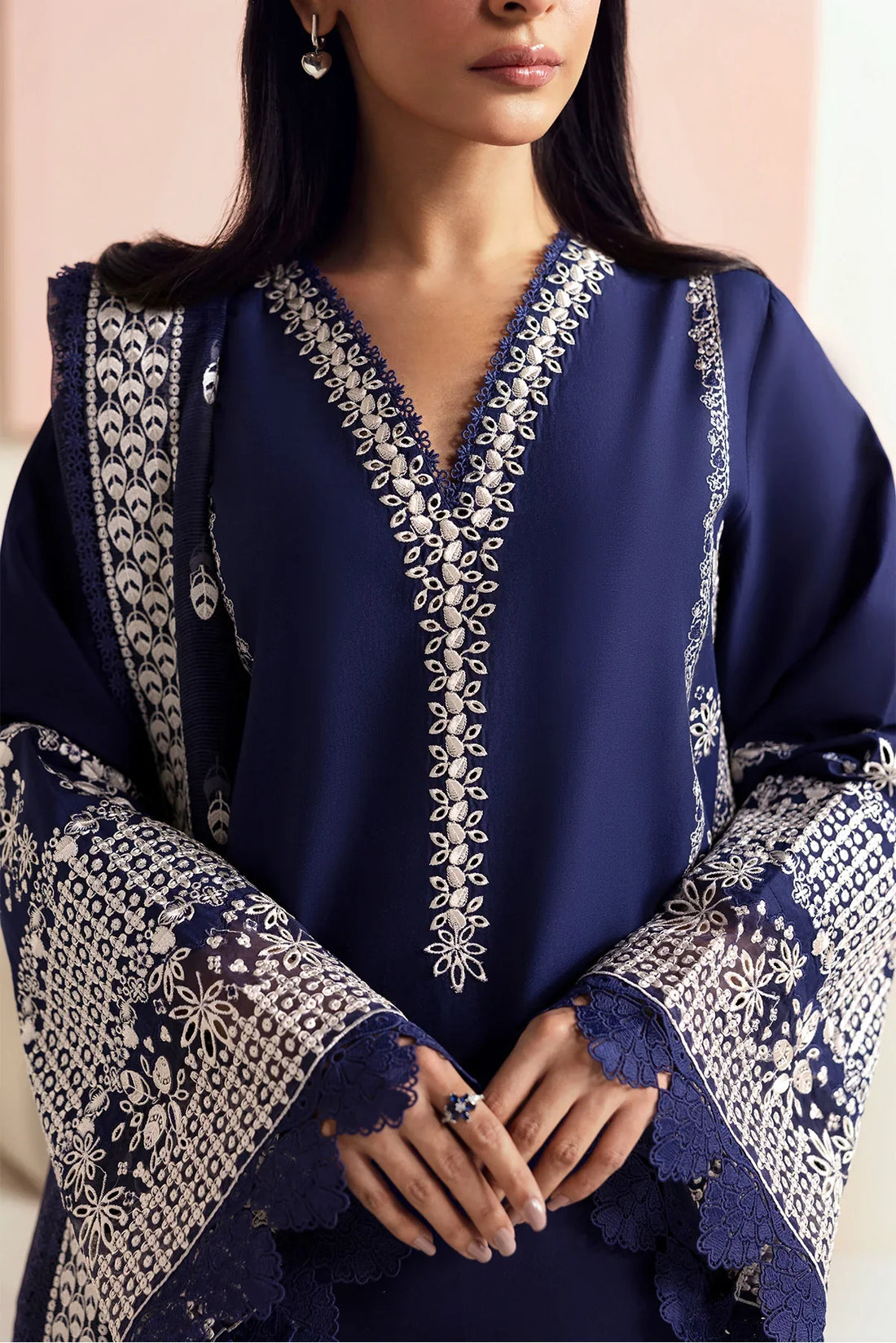 Afrozeh | Basic Pret 25 | Indigo Plum