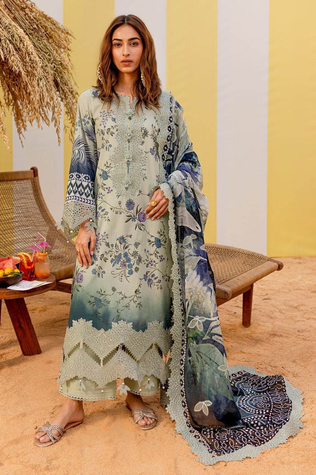 Nureh | Gardenia Lawn 25 | NSG-183 - House Of Anaya