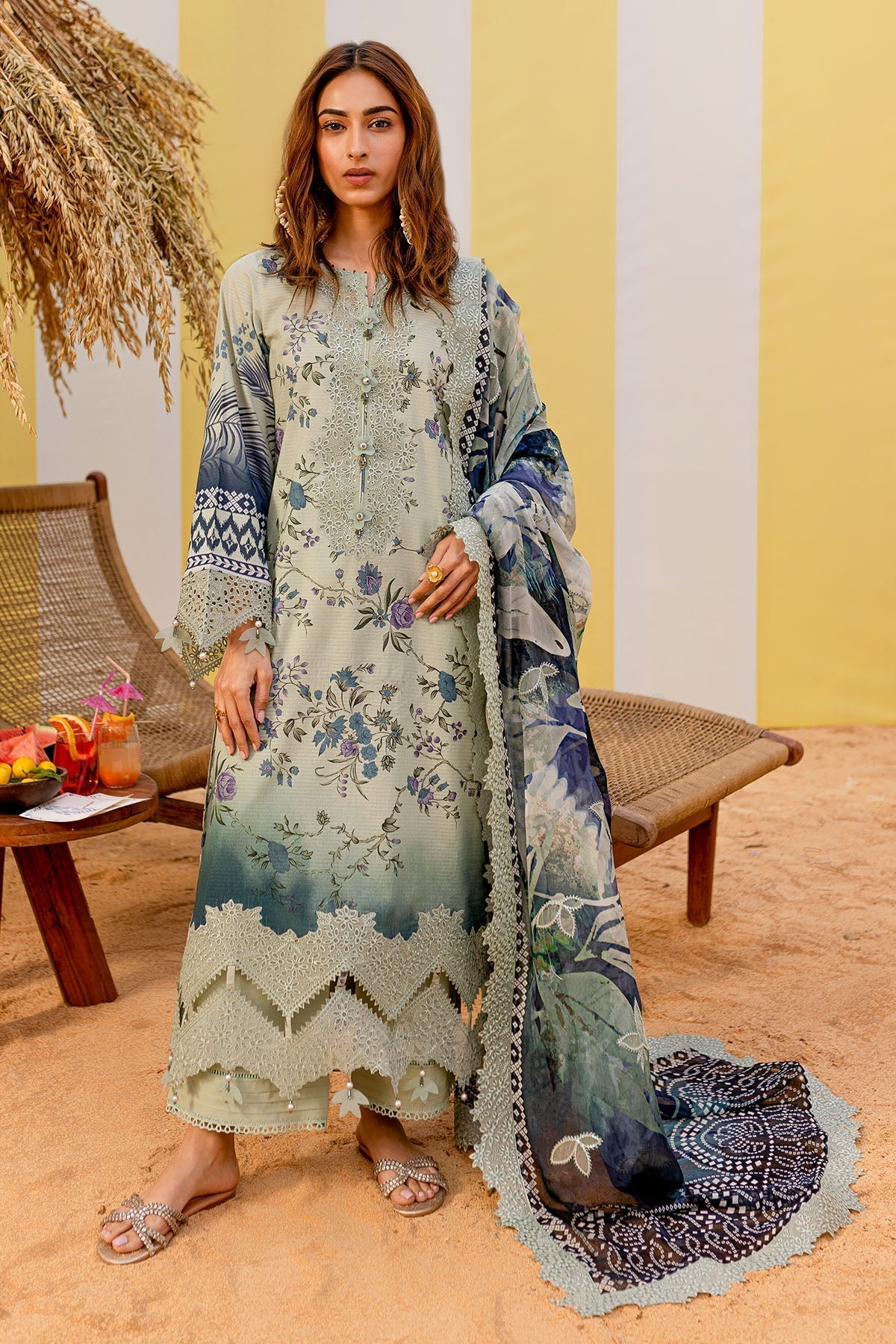 Nureh | Gardenia Lawn 25 | NSG-183 - House Of Anaya