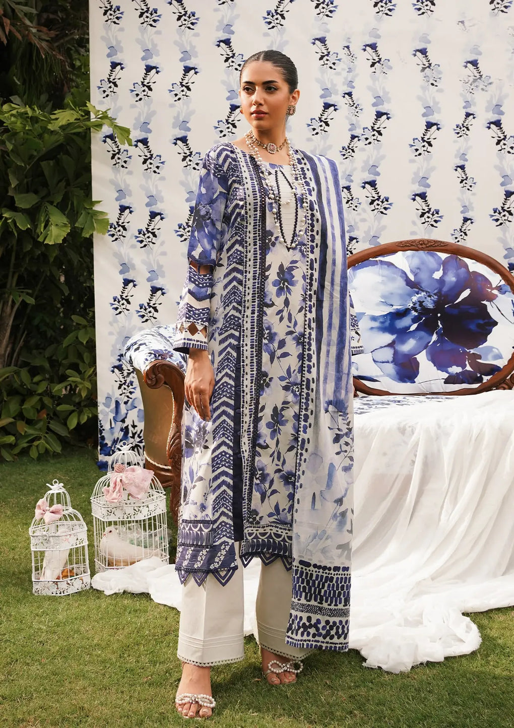 Elaf Premium | Printed Collection 24 | EEP-07A - Shadow Sisters - House Of Anaya