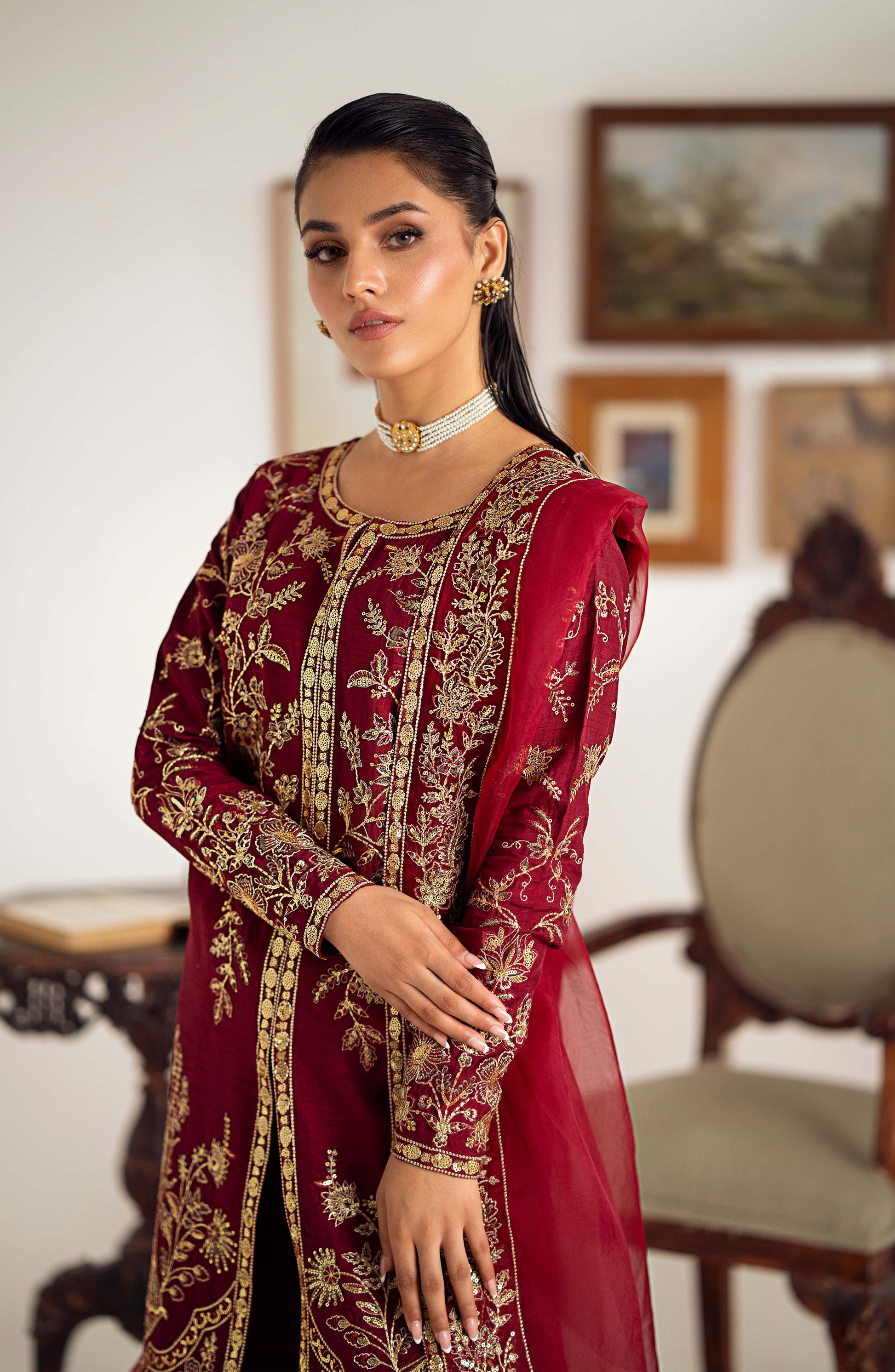 Maryum N Maria | Dastan Formals | ROSELA - MS40023 - House Of Anaya