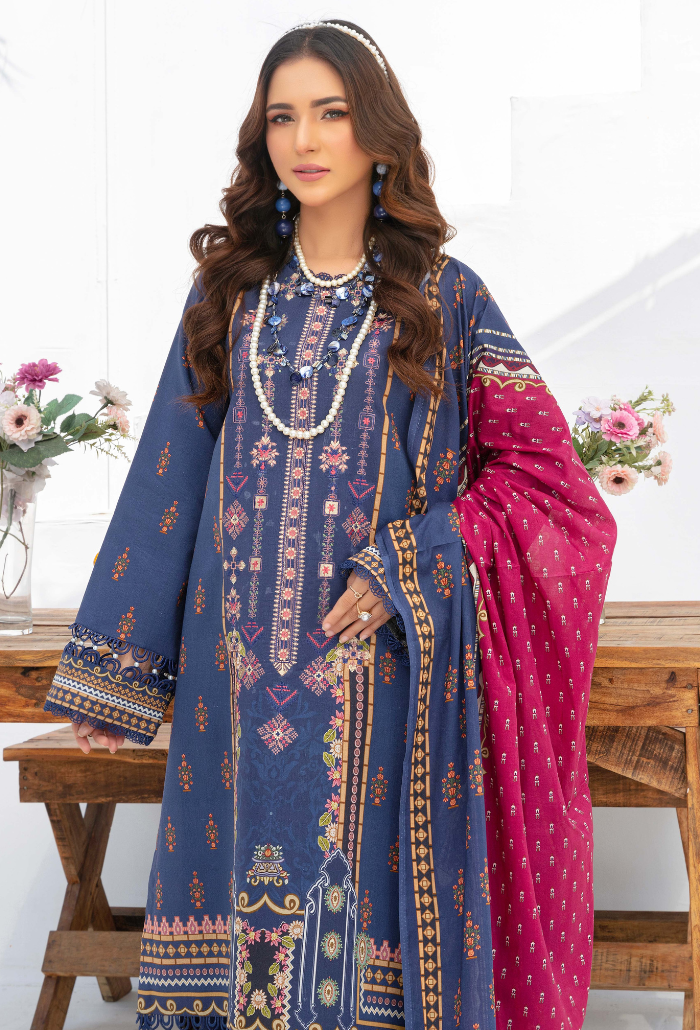 Humdum | Saira Bano Lawn 24 | D05 - House Of Anaya