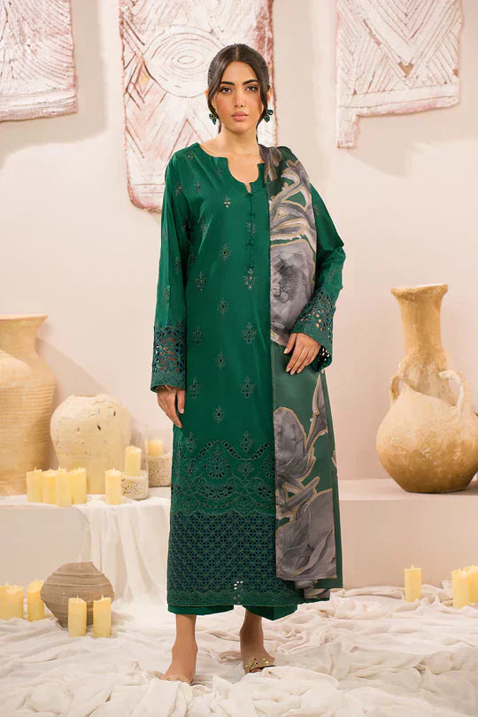 Iznik | Lawnkari 24 | UE-159 PLUSH GREEN - House Of Anaya