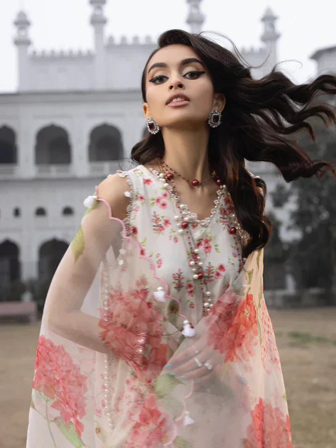 Faiza Faisal | Maya Luxury Lawn | Sandra - House Of Anaya