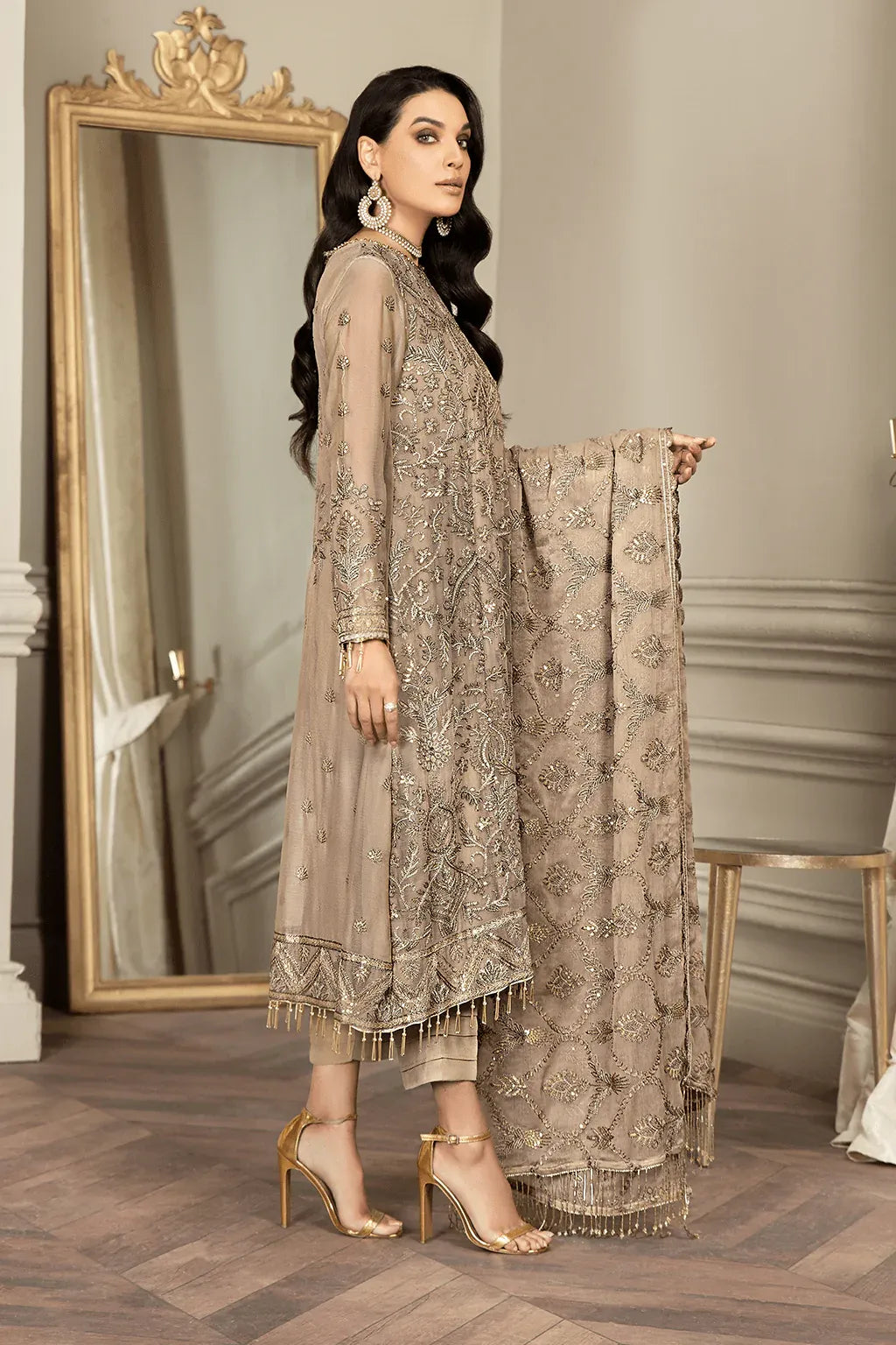 Zarif | Mehroz Formals | LIME STONE - House Of Anaya