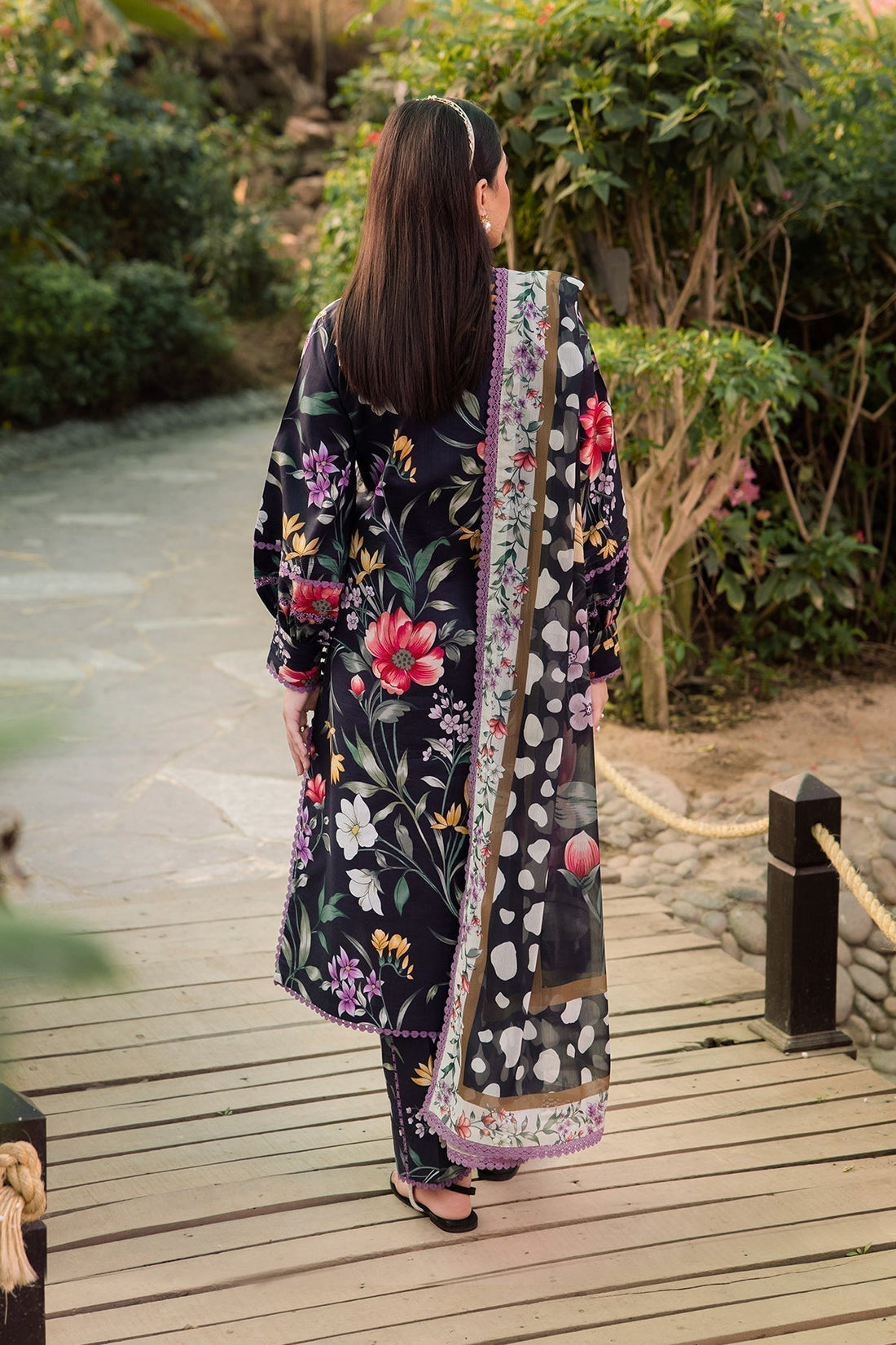 Alizeh | Sheen Lawn Prints 24 | VIOLA - House Of Anaya