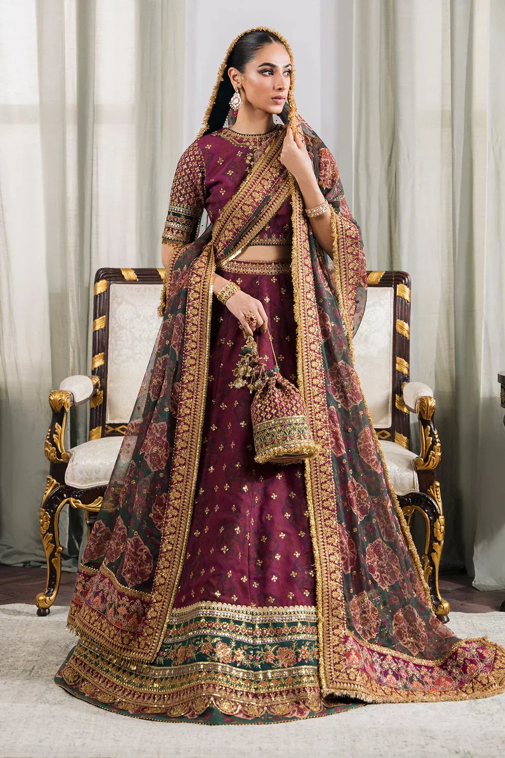 Baroque | Chantelle Embroidered Collection | CH12-03 - House Of Anaya