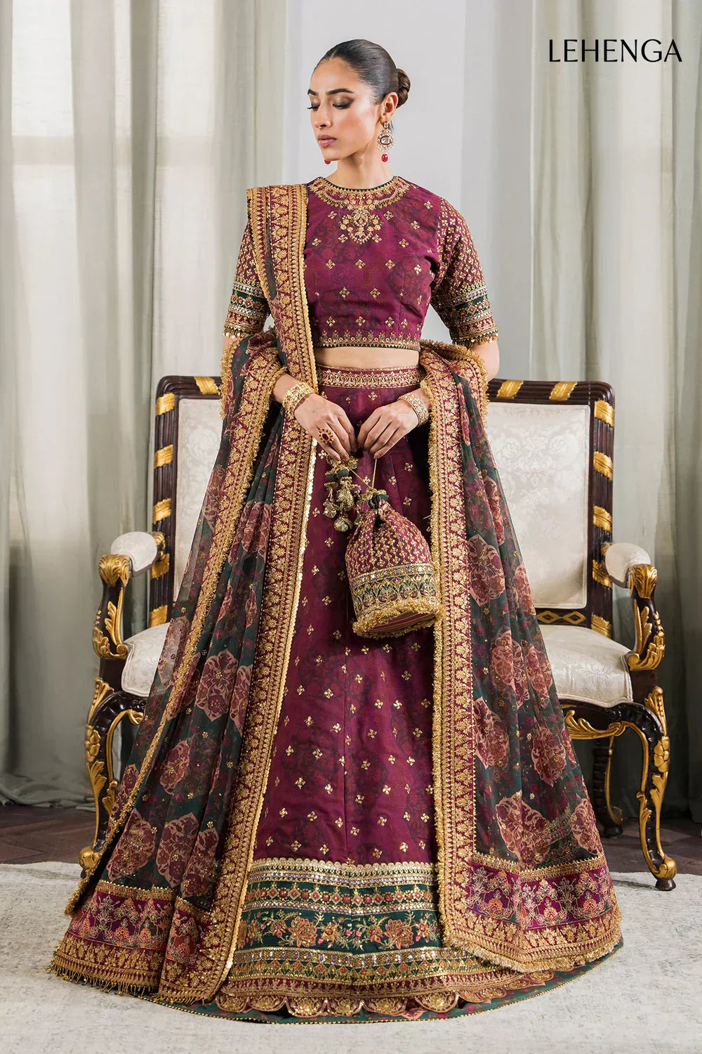 Baroque | Chantelle Embroidered Collection | CH12-03 - House Of Anaya